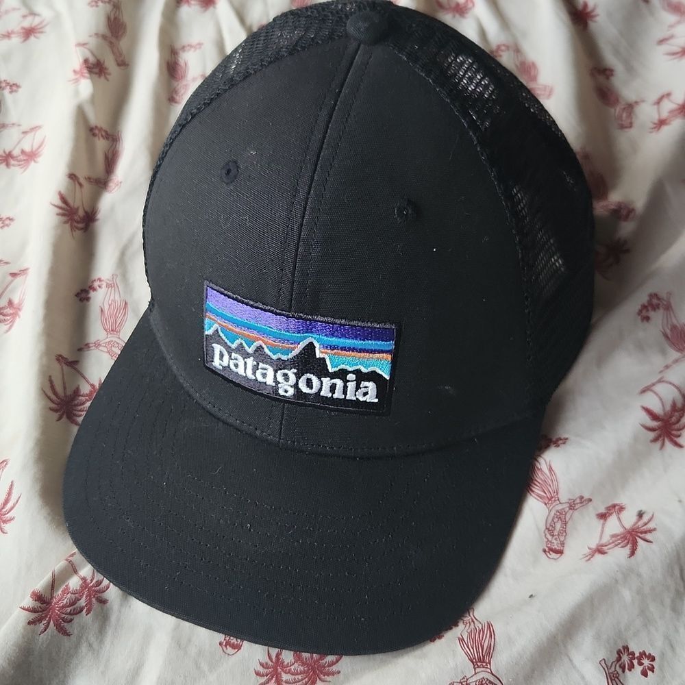 Patagonia Black Mesh Trucker Hat